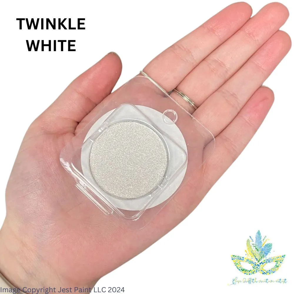 Color Me Pro Face Painting Powder by Elisa Griffith | Shimmer Twinkle White (3.5 gr)