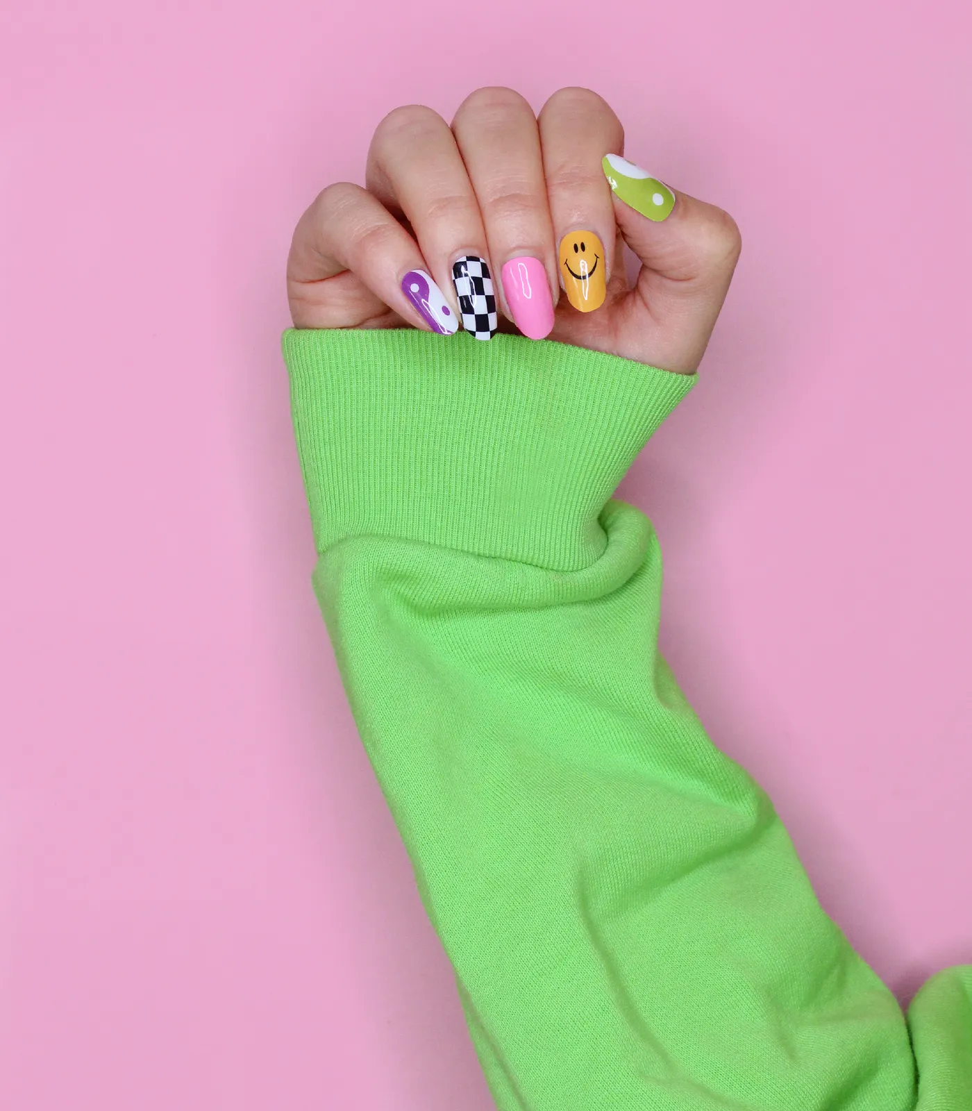 Coucou Semi-cured Nail Wraps - Funky Fan