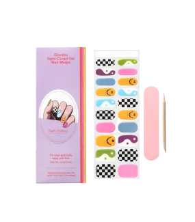 Coucou Semi-cured Nail Wraps - Funky Fan