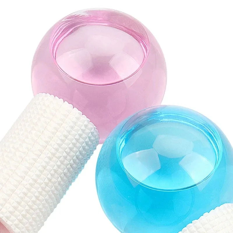 Cryo Facial Portable Skin Care Beauty Lifting Contouring Ice Globes Tool - 2 Pieces.