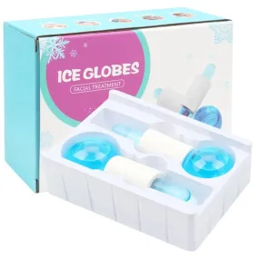 Cryo Facial Portable Skin Care Beauty Lifting Contouring Ice Globes Tool - 2 Pieces.