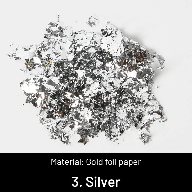DIY Decorative Crushed Gold Leaves