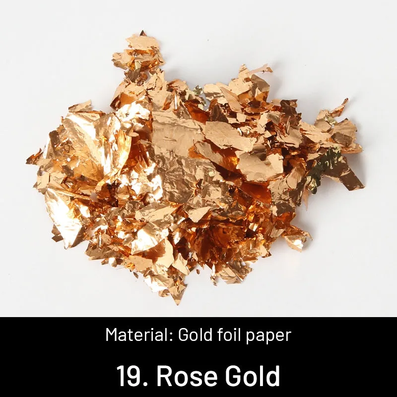 DIY Decorative Crushed Gold Leaves