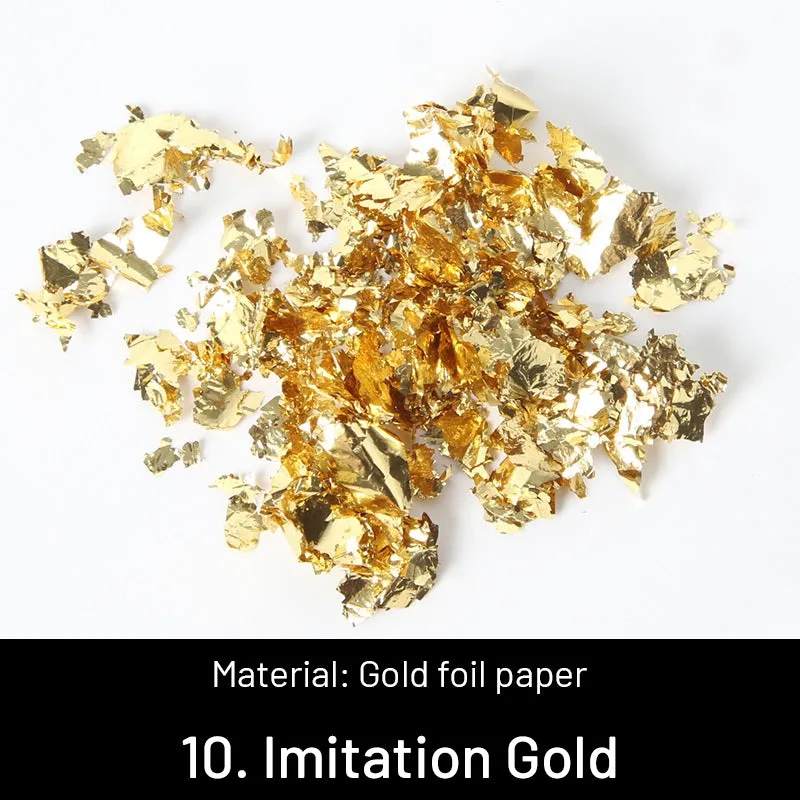 DIY Decorative Crushed Gold Leaves