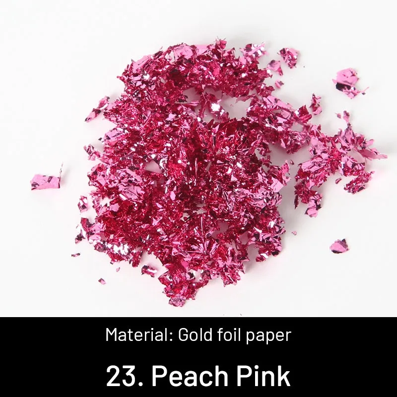 DIY Decorative Crushed Gold Leaves