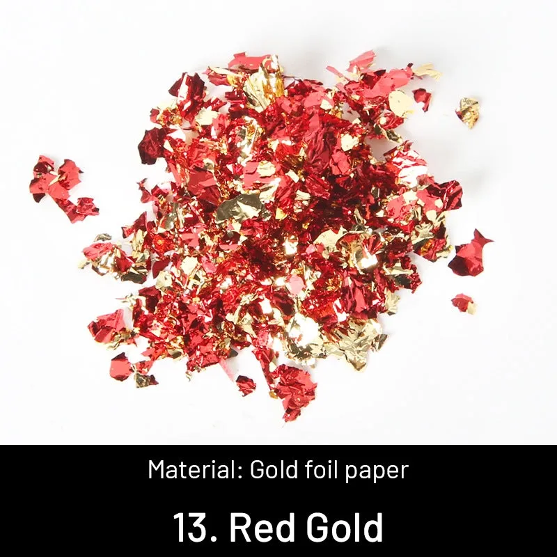 DIY Decorative Crushed Gold Leaves