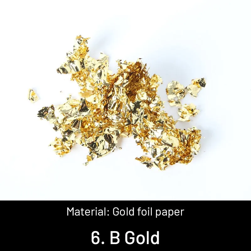 DIY Decorative Crushed Gold Leaves