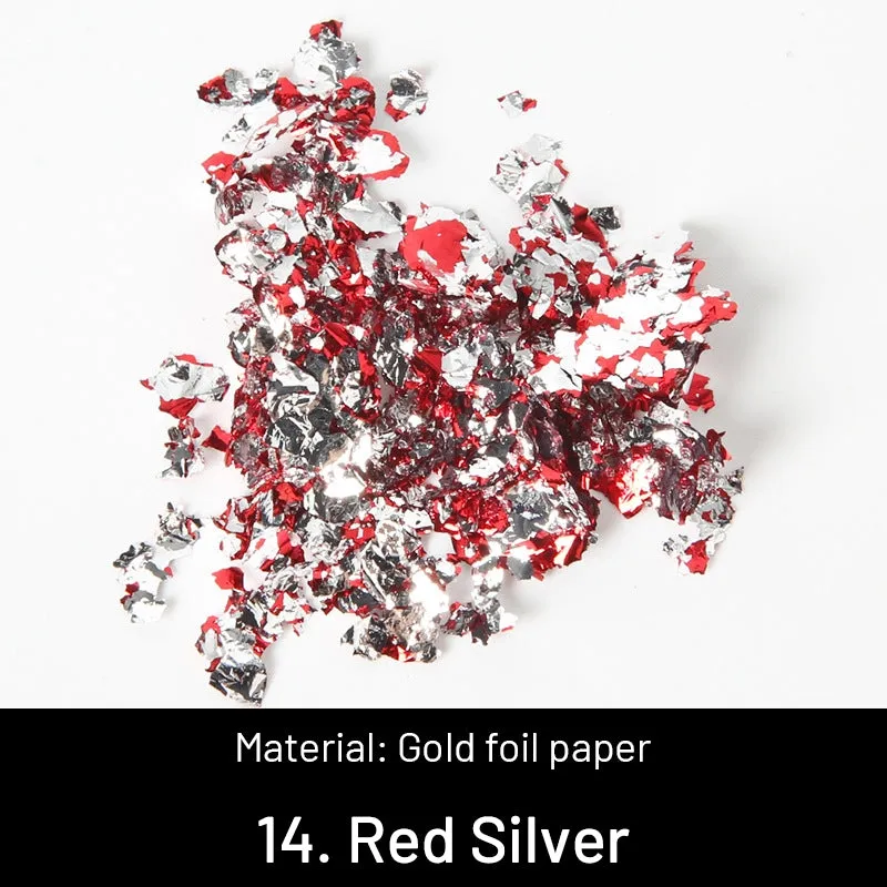 DIY Decorative Crushed Gold Leaves