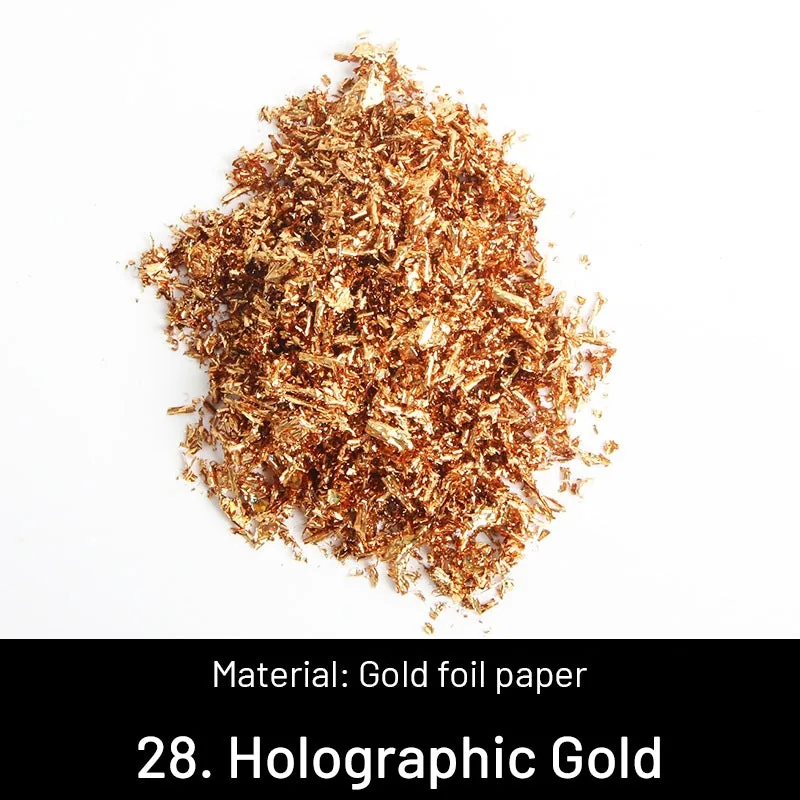 DIY Decorative Crushed Gold Leaves