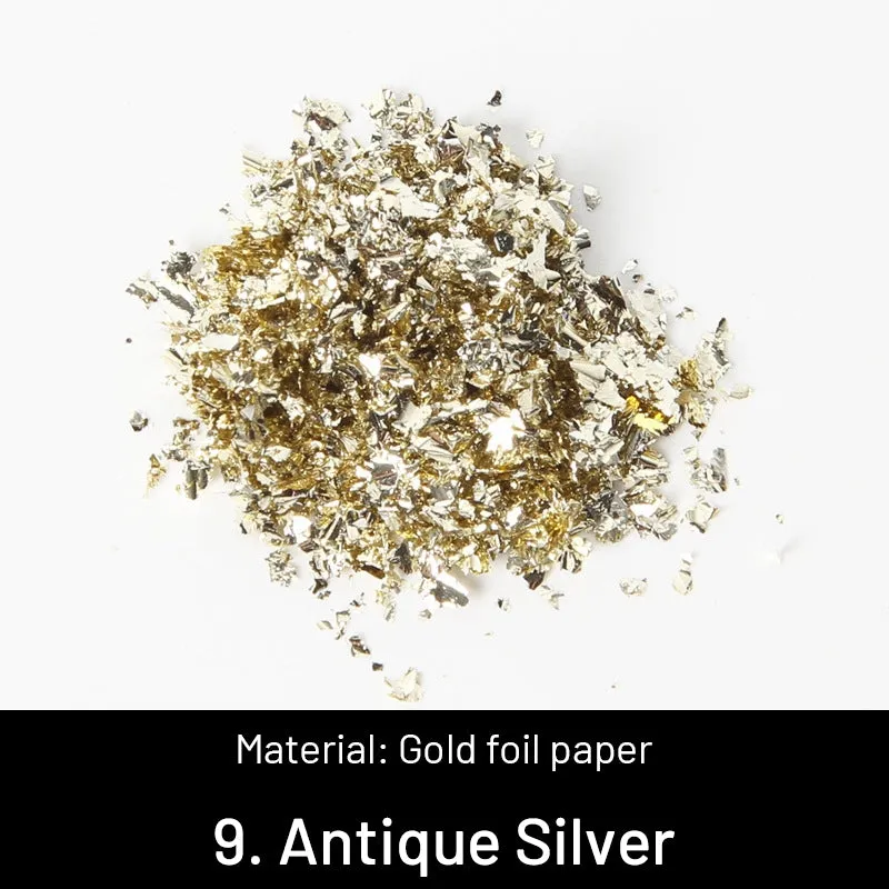 DIY Decorative Crushed Gold Leaves