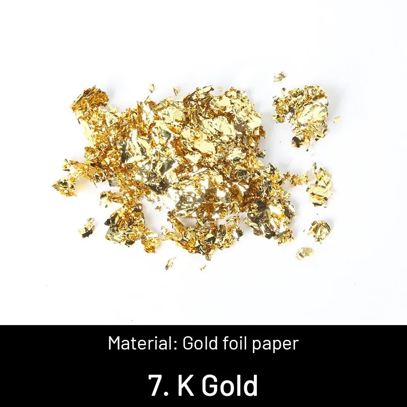 DIY Decorative Crushed Gold Leaves