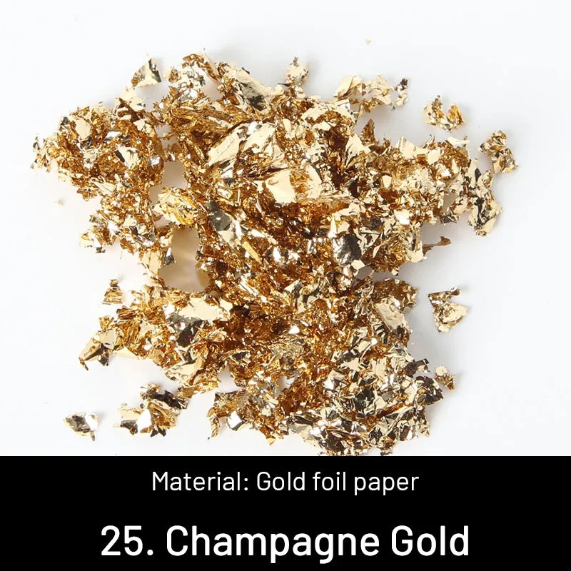 DIY Decorative Crushed Gold Leaves