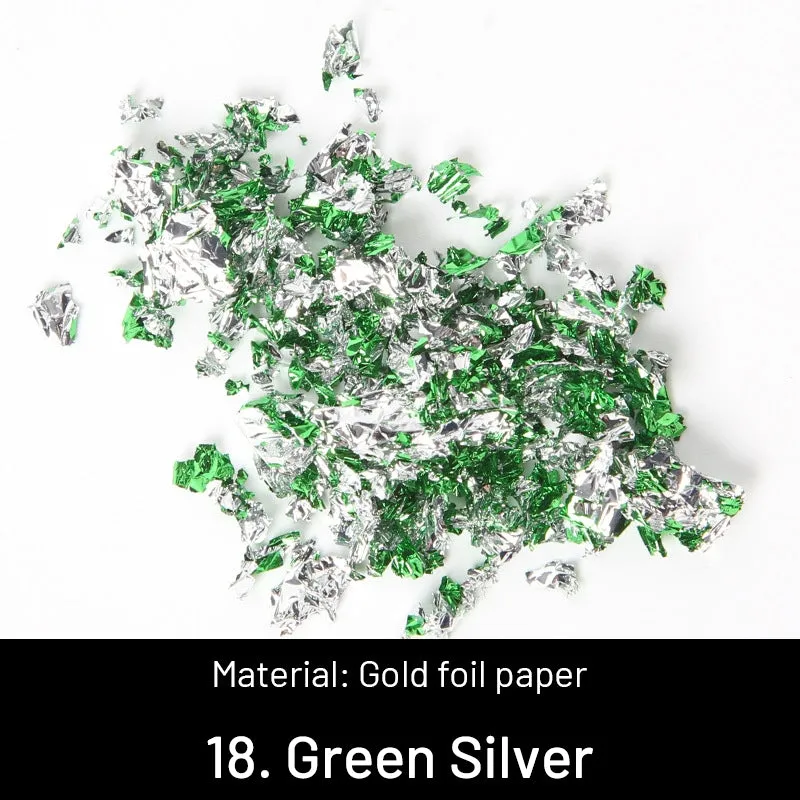 DIY Decorative Crushed Gold Leaves