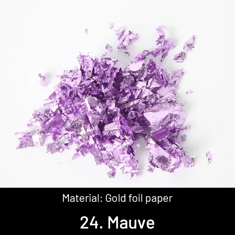 DIY Decorative Crushed Gold Leaves
