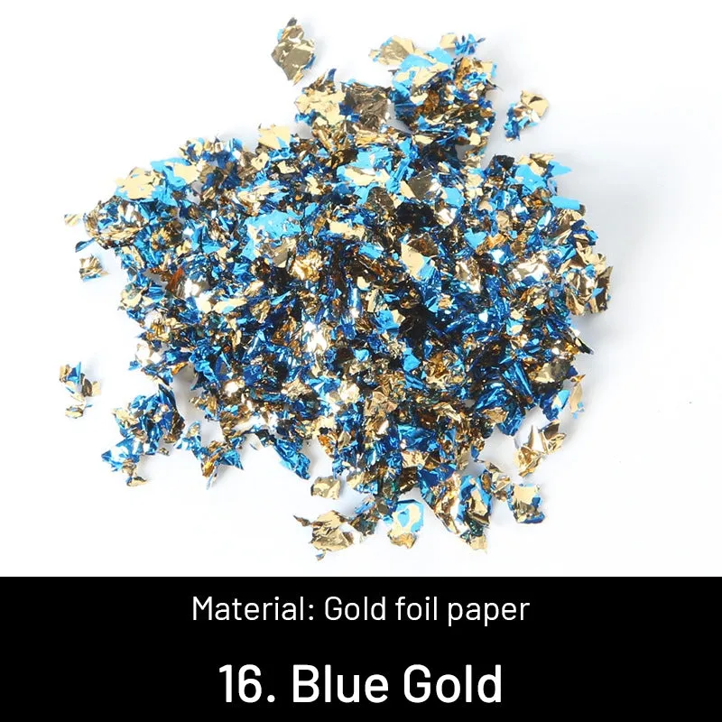 DIY Decorative Crushed Gold Leaves