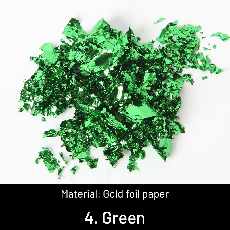 DIY Decorative Crushed Gold Leaves