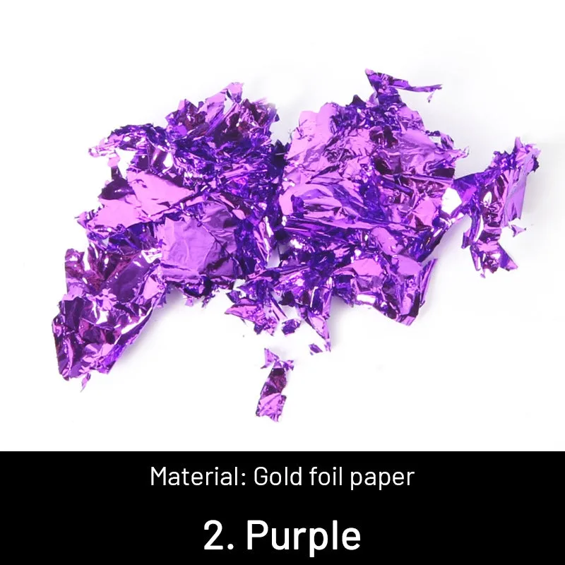 DIY Decorative Crushed Gold Leaves