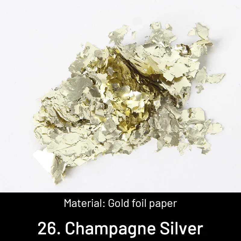 DIY Decorative Crushed Gold Leaves