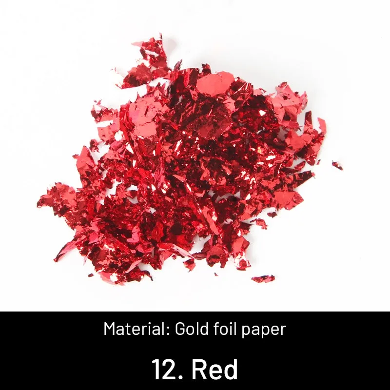 DIY Decorative Crushed Gold Leaves