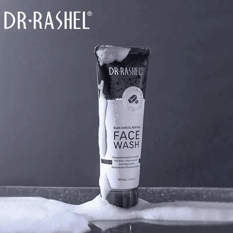 Dr.Rashel Black Charcoal Purifying Face Wash - 100g