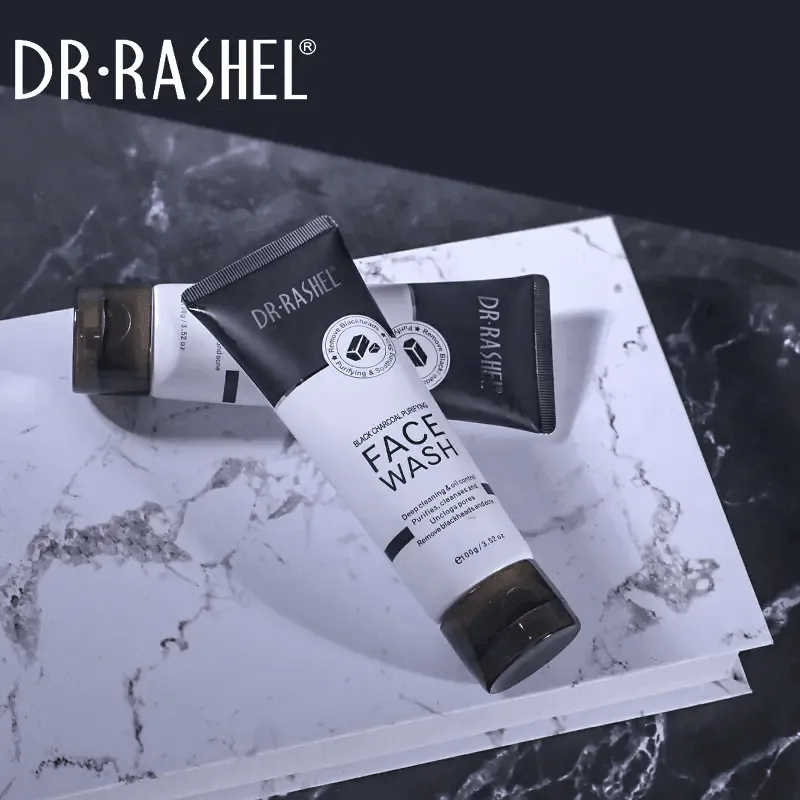 Dr.Rashel Black Charcoal Purifying Face Wash - 100g