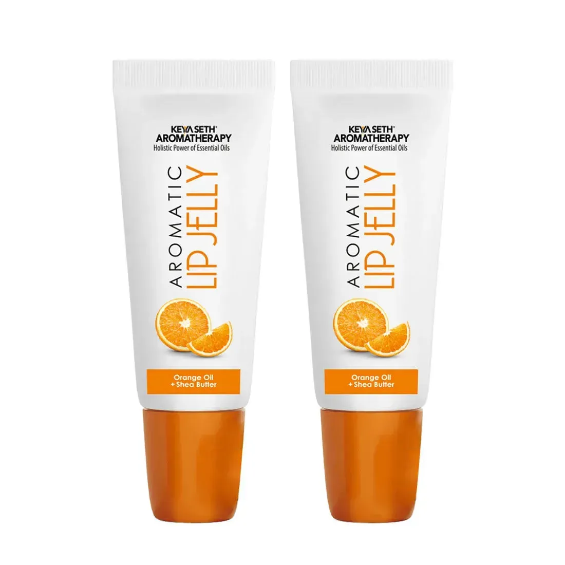 Free Aromatic Lip Jelly Orange, Enriched with Orange Oil (Vitamin C) & Shea Butter, Tinted Lip Balm, Brightening and Moisturizing Dark Lips for Men and Women 10ml