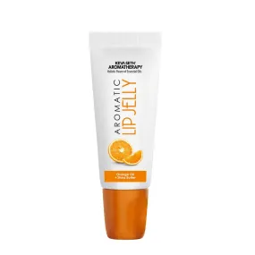 Free Aromatic Lip Jelly Orange, Enriched with Orange Oil (Vitamin C) & Shea Butter, Tinted Lip Balm, Brightening and Moisturizing Dark Lips for Men and Women 10ml