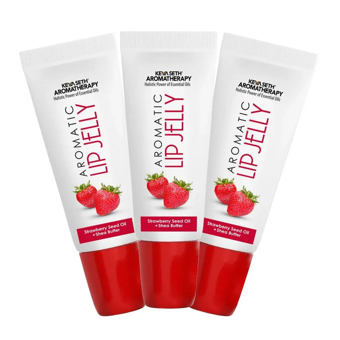 Free Aromatic Lip Jelly Strawbery, Enriched with Strawbery Seed Oil & Shea Butter, Tinted Lip Balm, Brightening and Moisturizing Dark Lips for Men and Women 10ml