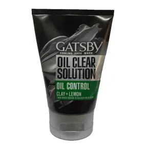 Gatsby - Cooling Face Wash, Gatsby Oil Clear Solution Oil Control Clay   Lemon - 100g