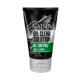 Gatsby Oil Clear Solution Oil Control Clay Lemon Cooling Face Wash 100g