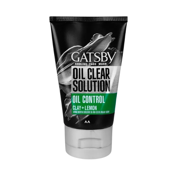 Gatsby Oil Clear Solution Oil Control Clay Lemon Cooling Face Wash 100g