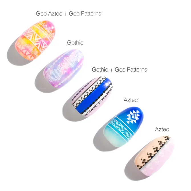 Geo Aztec Nail Stickers