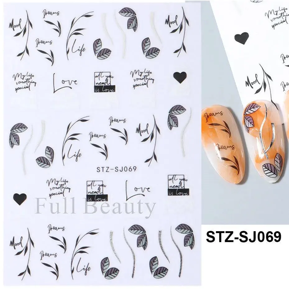 Geometric Gold Laser Nail Stickers: Chic Y2K Metallic Foils & Abstract Designs