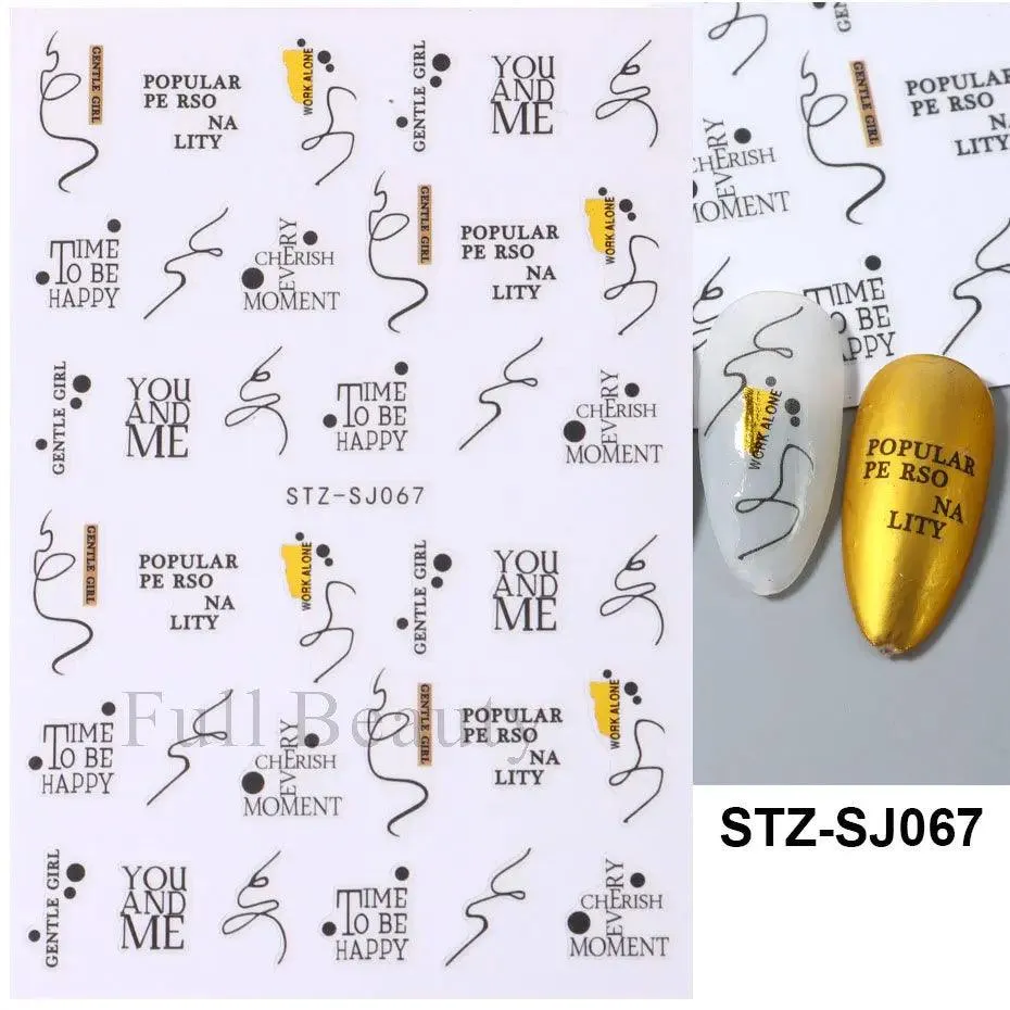 Geometric Gold Laser Nail Stickers: Chic Y2K Metallic Foils & Abstract Designs