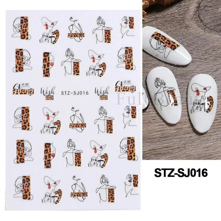 Geometric Gold Laser Nail Stickers: Chic Y2K Metallic Foils & Abstract Designs