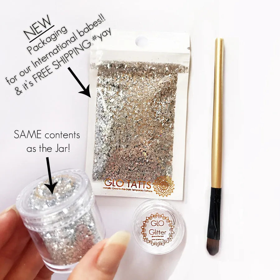Glow in the Dark Glitter - Barely Bronze