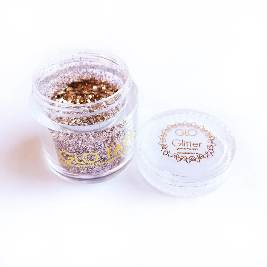 Glow in the Dark Glitter - Barely Bronze