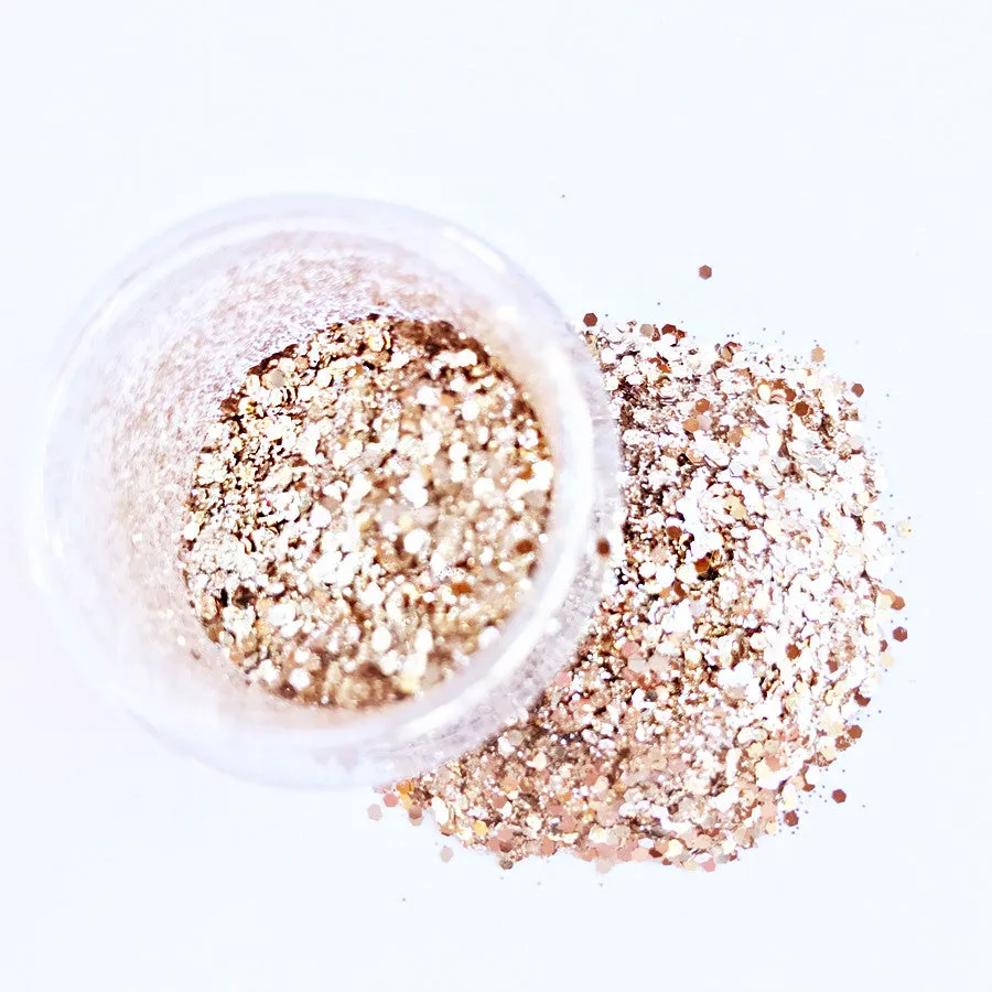 Glow in the Dark Glitter - Barely Bronze