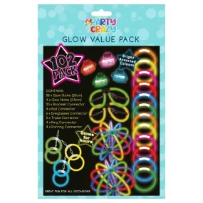 Glow Value Pack -102 Piece Party Supplies Neon Glow Sticks