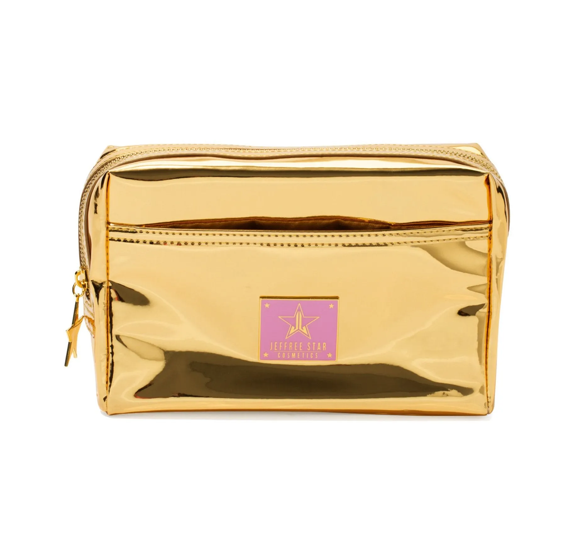 GOLD REFLECTIVE MAKEUP BAG