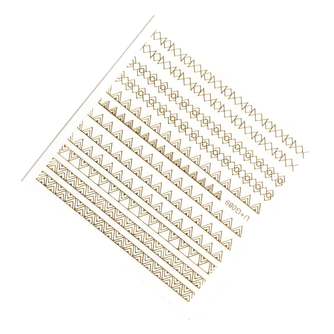 Golden Geo Stickers