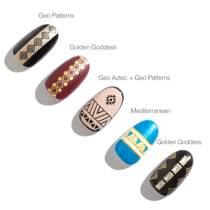 Golden Geo Stickers