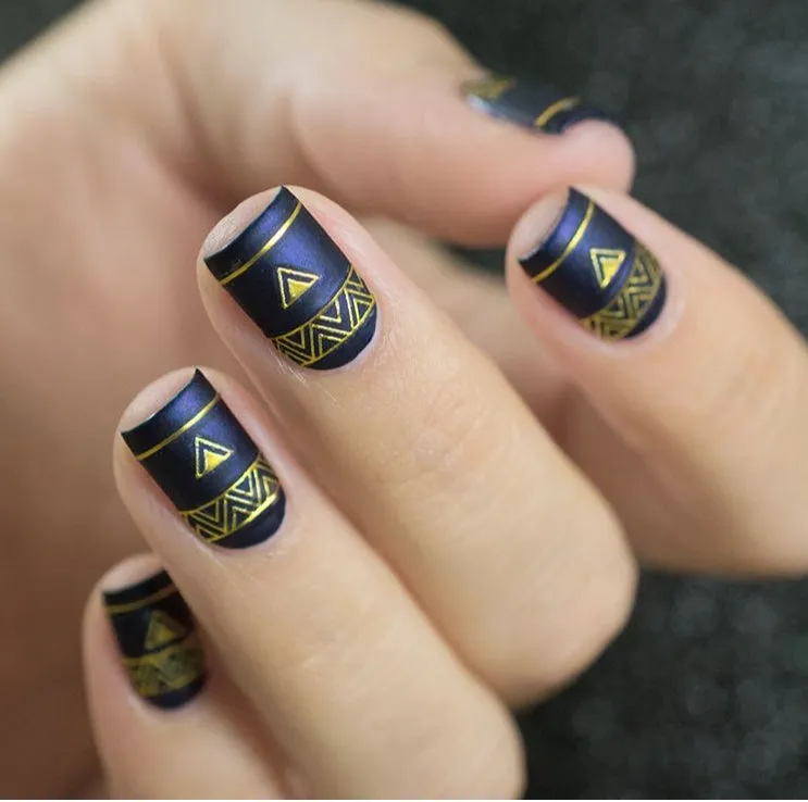 Golden Geo Stickers