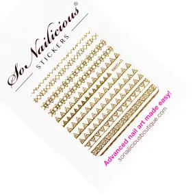 Golden Geo Stickers