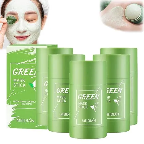 Green Poreless Deep Cleanse Mask Stick Oil Control Anti-Acne Green Tea Mask Stick