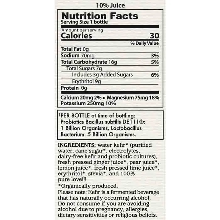 GT's - Agua De Kefir, 16oz | Multiple Flavors | Pack of 12
