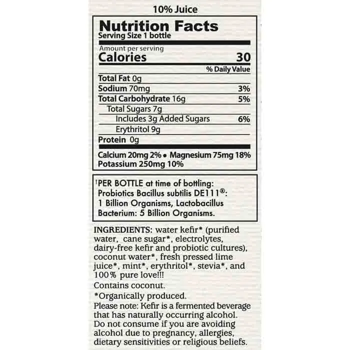 GT's - Agua De Kefir, 16oz | Multiple Flavors | Pack of 12