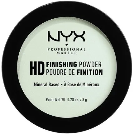 High Definition Finishing Powder Pressed Powder Skin Perfecting Matte Finish Oil Absorbing Vegan Formula Shade Mint Green 03 Nyx Professional Makeup