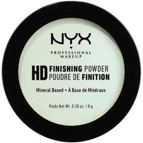 High Definition Finishing Powder Pressed Powder Skin Perfecting Matte Finish Oil Absorbing Vegan Formula Shade Mint Green 03 Nyx Professional Makeup