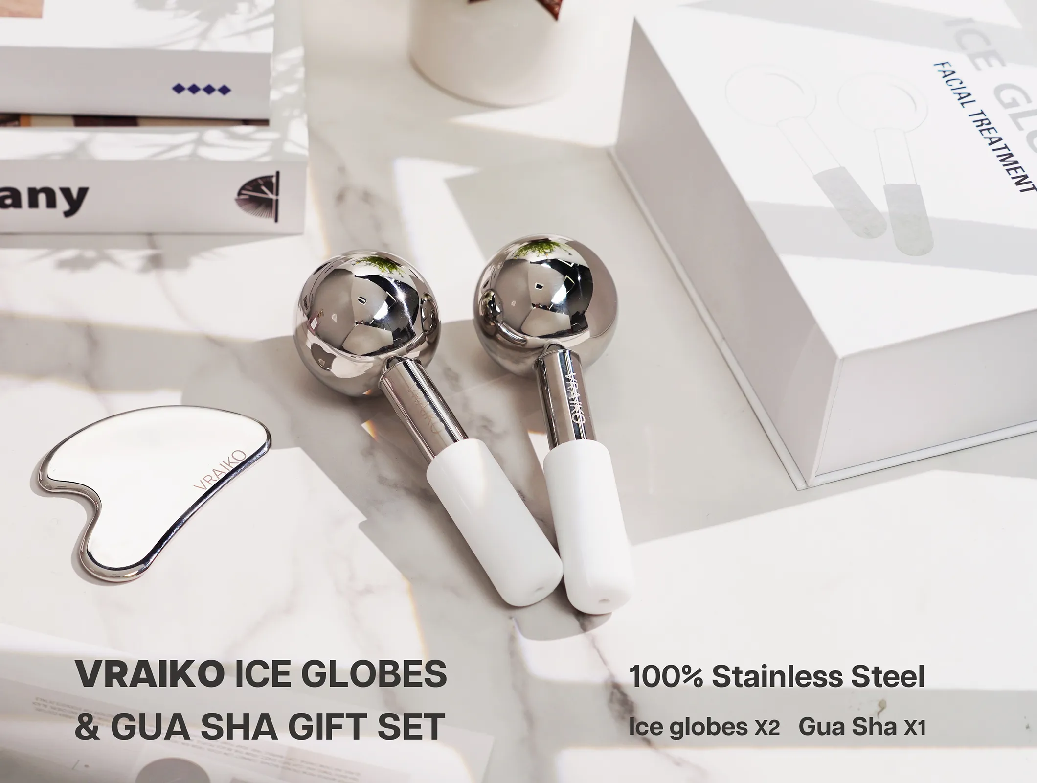 Ice Globes & Gua Sha Set